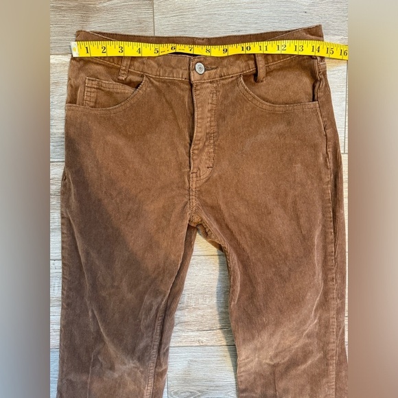 John Galt~ Womens Brown Five Pockets Button Corduroy Straight Leg Jeans Size S - Picture 6 of 8
